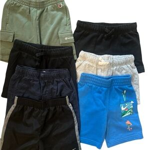 Toddler Boy Shorts- 7 pairs. Nike, Champion, Carters